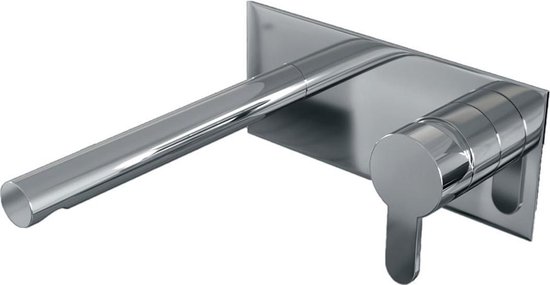 Brauer Chrome Edition Wastafelmengkraan type S4 greep inbouw ColdStart chroom gepolijst 5500.10CS-S4