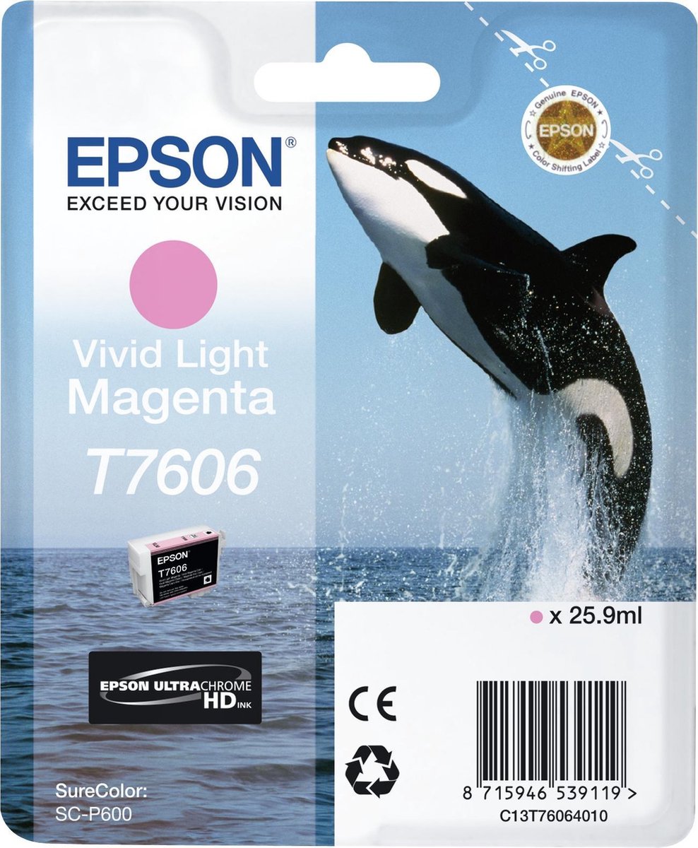 Epson T7606XL - Inktcartridge / / Hoge Capaciteit - Magenta