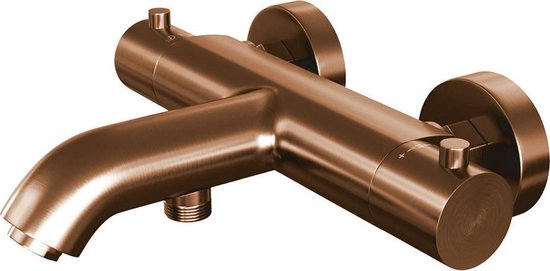 Brauer Copper Edition badthermostaat met omstel geborsteld koper PVD 5-GK-041