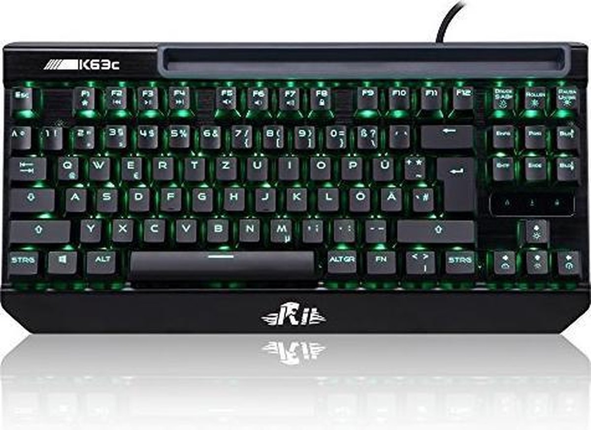 Rii K63C toetsenbord USB QWERTY Engels - Zwart