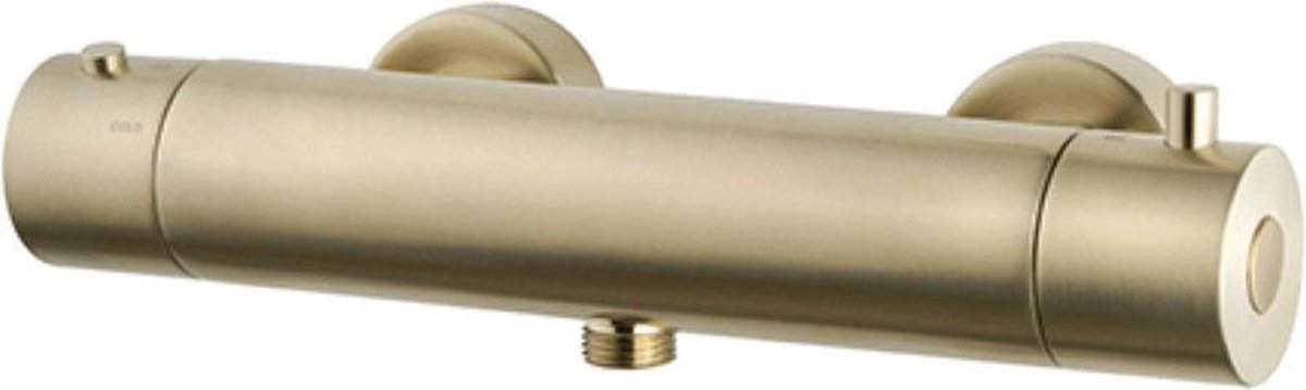 Wiesbaden Cool Touch douchethermostaat geborsteld messing 29.5930 - Goud