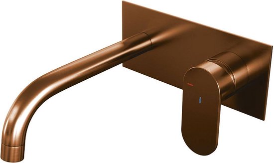 Brauer Copper Edition wastafelkraan inbouw ColdStart met inbouwdeel type B3 greep geborsteld koper PVD 5-GK-004-B3