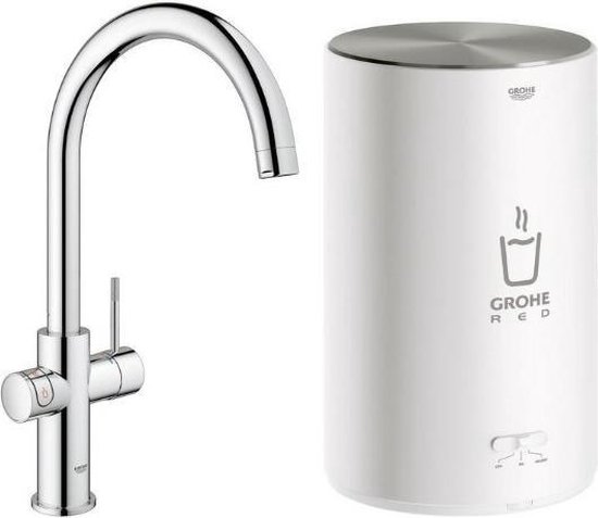 Grohe Red keukenkraan duo met C-uitloop en M-size boiler chroom 30374001