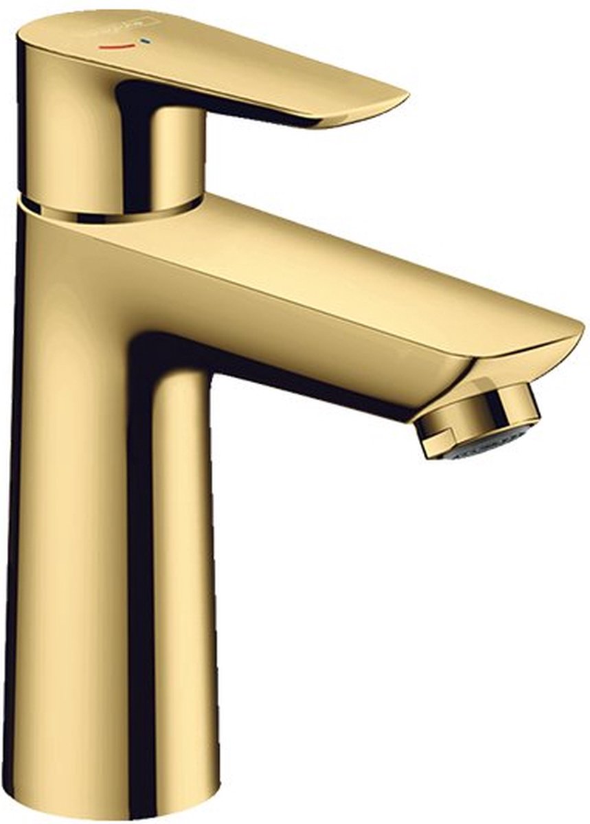 Hansgrohe Talis E 1-gats wastafelkraan 110 CoolStart met waste polished gold 71713990 - Oro