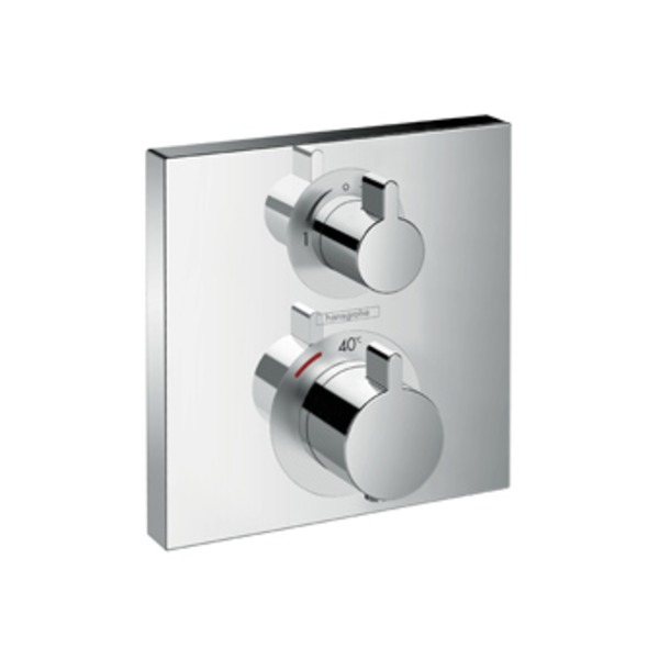 Hansgrohe Ecostat Square afbouwdeel v. inbouw thermostaat m. stop- en omstelkraan polished gold 15714990