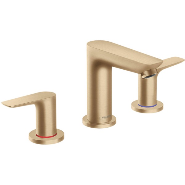 Hansgrohe Talis E 3-gats wastafelkraan met waste brushed bronze 71733140