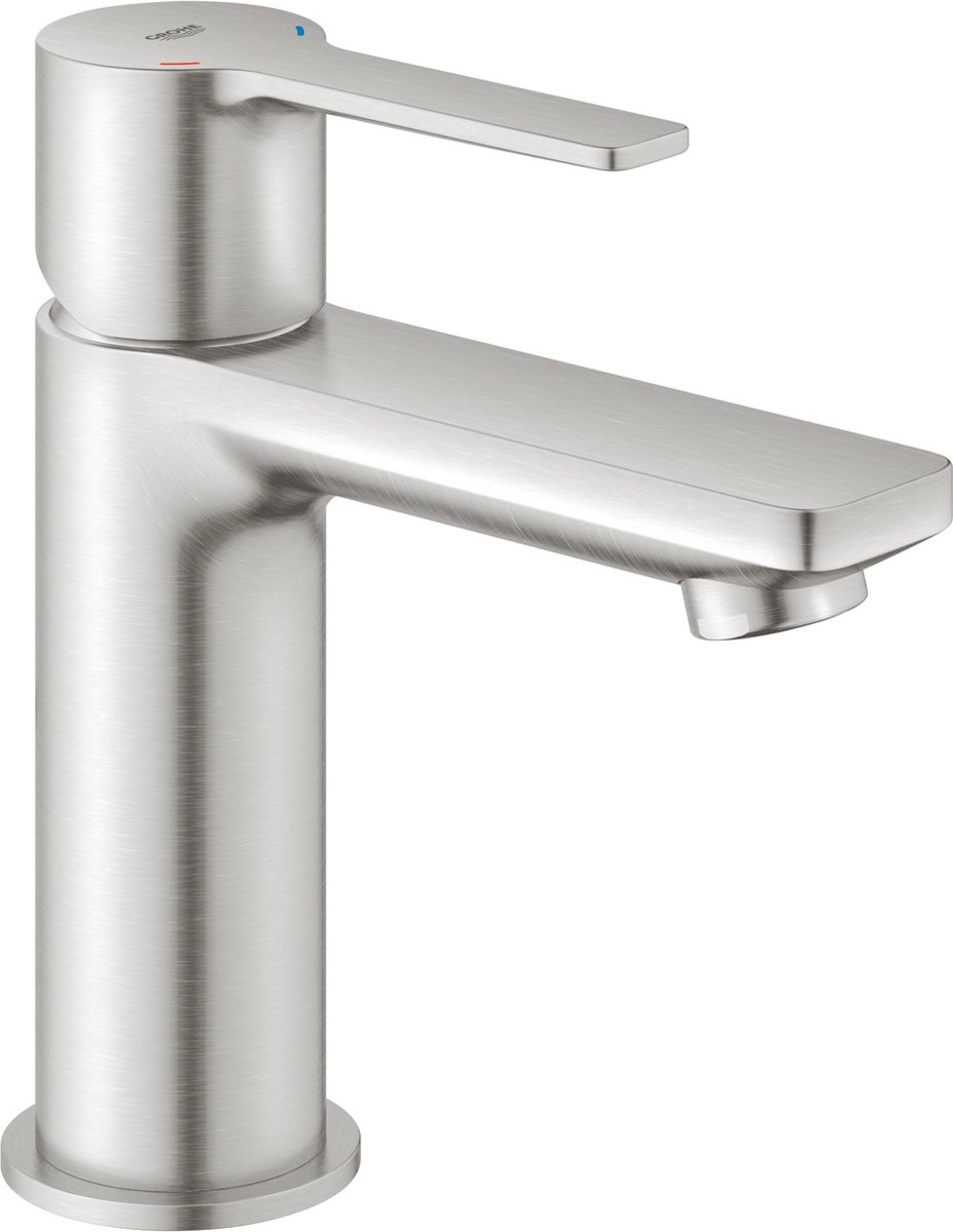 Grohe Lineare New wastafelkraan XS-size met temperatuur begrenzer supersteel 23791dc1