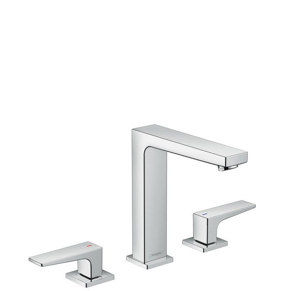 Hansgrohe Metropol 3-gats wastafelkraan 160 met push open chroom 32515000