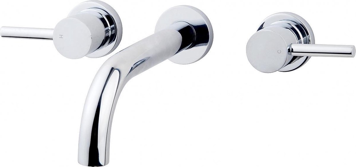 Wiesbaden Caral afbouwdeel uitloop 20cm zonder inbouwdeel chroom 29.3110