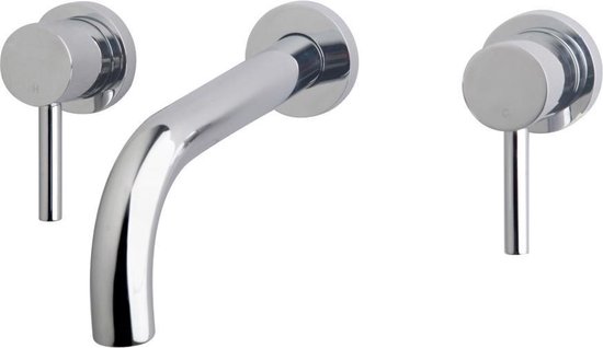 Wiesbaden Caral afbouwdeel uitloop 20cm zonder inbouwdeel chroom 29.3110