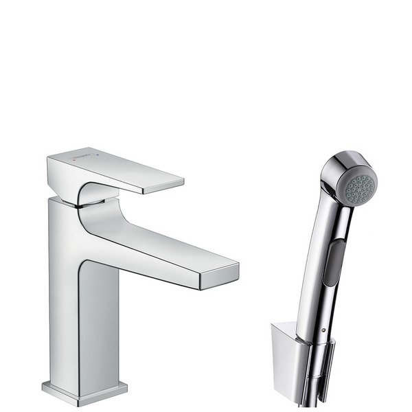 Hansgrohe Metropol wastafelkraan 160 met 1jet handdouche chroom 32522000