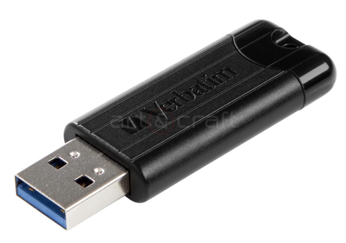 Verbatim PinStripe 3.0 - USB-Stick 3.0 256GB  - - Zwart