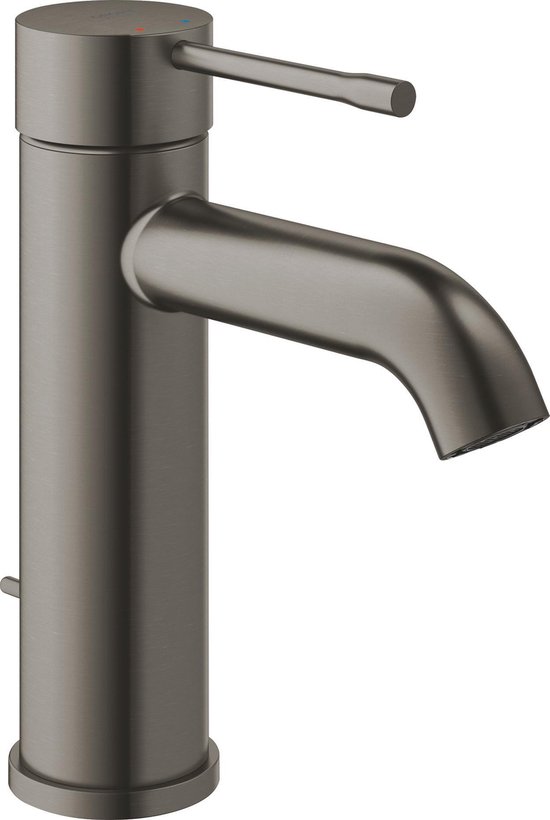 Grohe Essence New wastafekraan S-size met waste brushed hard graphite 23589al1