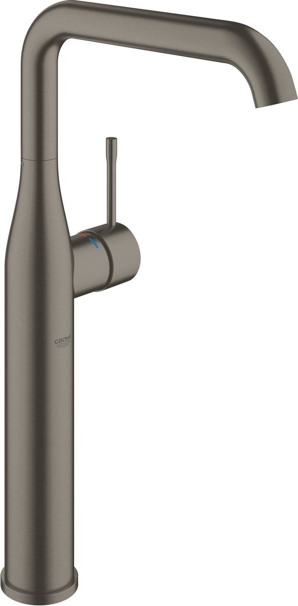 Grohe Essence New wastafelkraan XL met hoge draaibare uitloop EcoJoy brushed hard graphite 32901al1 - Zwart