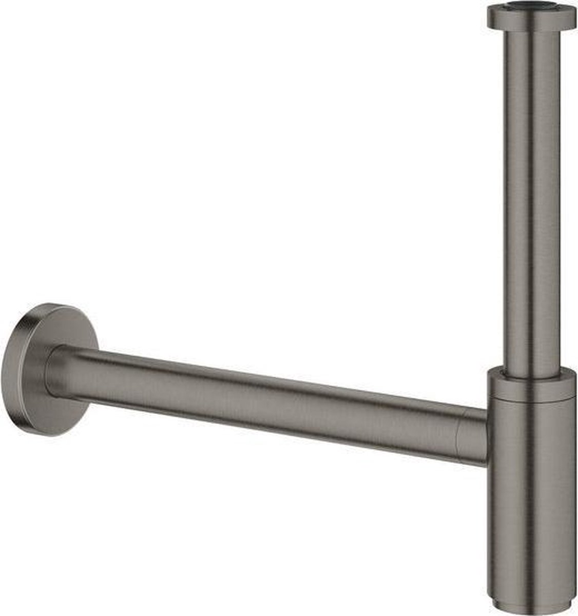 Grohe designsifon 1 1/4 minimalistisch brushed hard graphite 28912AL0 - Zwart