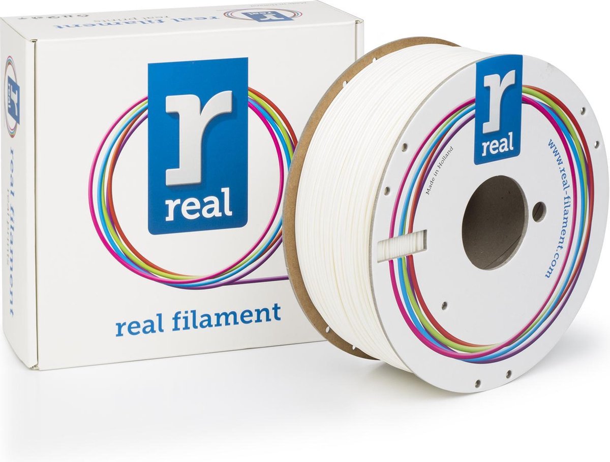 3D filamenten REAL Filament ABS wit 1.75mm (1kg)