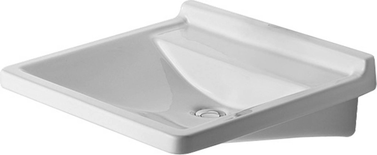 Duravit Starck 3 Wastafel H16xD54.5cm 0 kraangaten rechthoek Keramiek 0312600000 - Wit