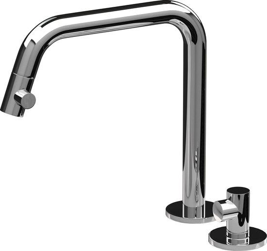 Clou Kaldur 2-gats wastafel mengkraan rechts chroom CL/06.15.003.29.R