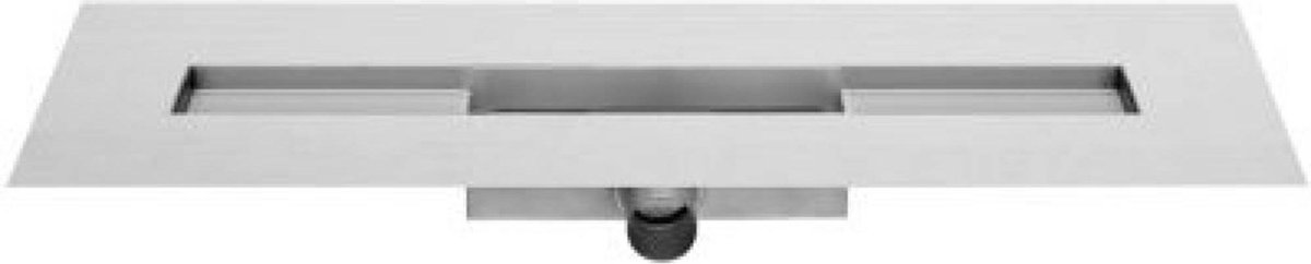 Easy drain Easydrain Compact 50 taf low zero douchegoot 90cm m1 waterslot 50 mm rvs geborsteld edm1taflz90050