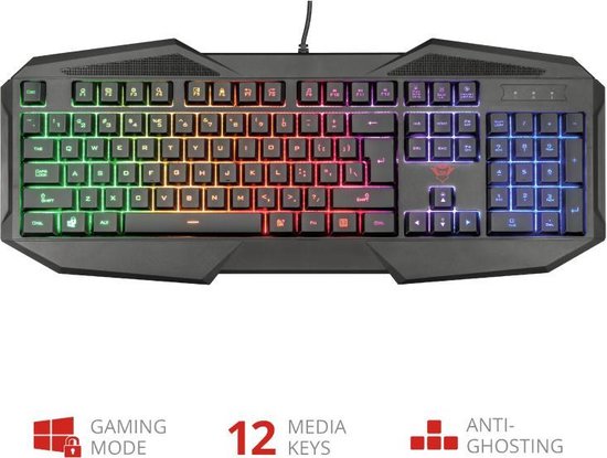 Trust GXT 830 Avonn - Gaming Toetsenbord - AZERTY