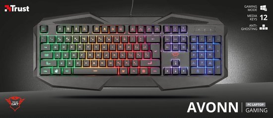 Trust GXT 830 Avonn - Gaming Toetsenbord - AZERTY