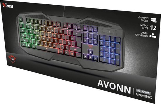 Trust GXT 830 Avonn - Gaming Toetsenbord - AZERTY