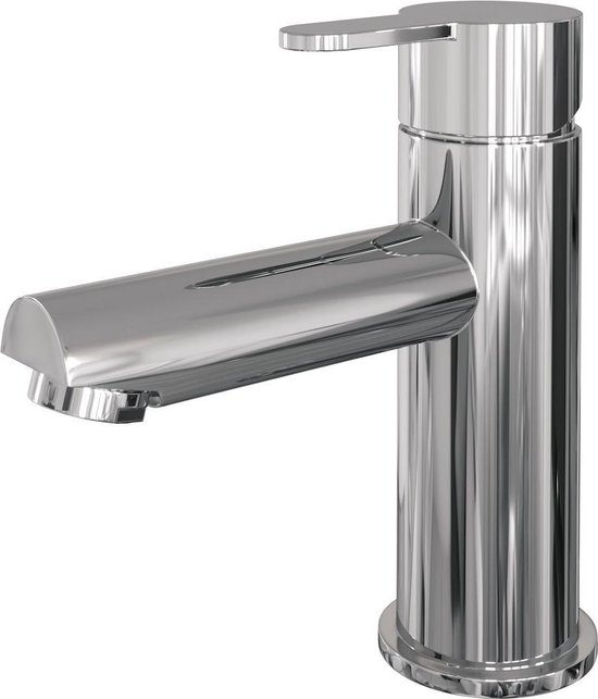 Brauer Chrome Edition wastafelmengkraan met type HD4 greep opbouw ColdStart gepolijst chroom 5500.01CS-HD4