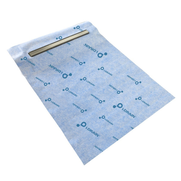 I Drain IDrain Linear Douchegoot 800 mm 1 sifon 2m waterdichtingsdoek zonder rooster ID4E08001X20