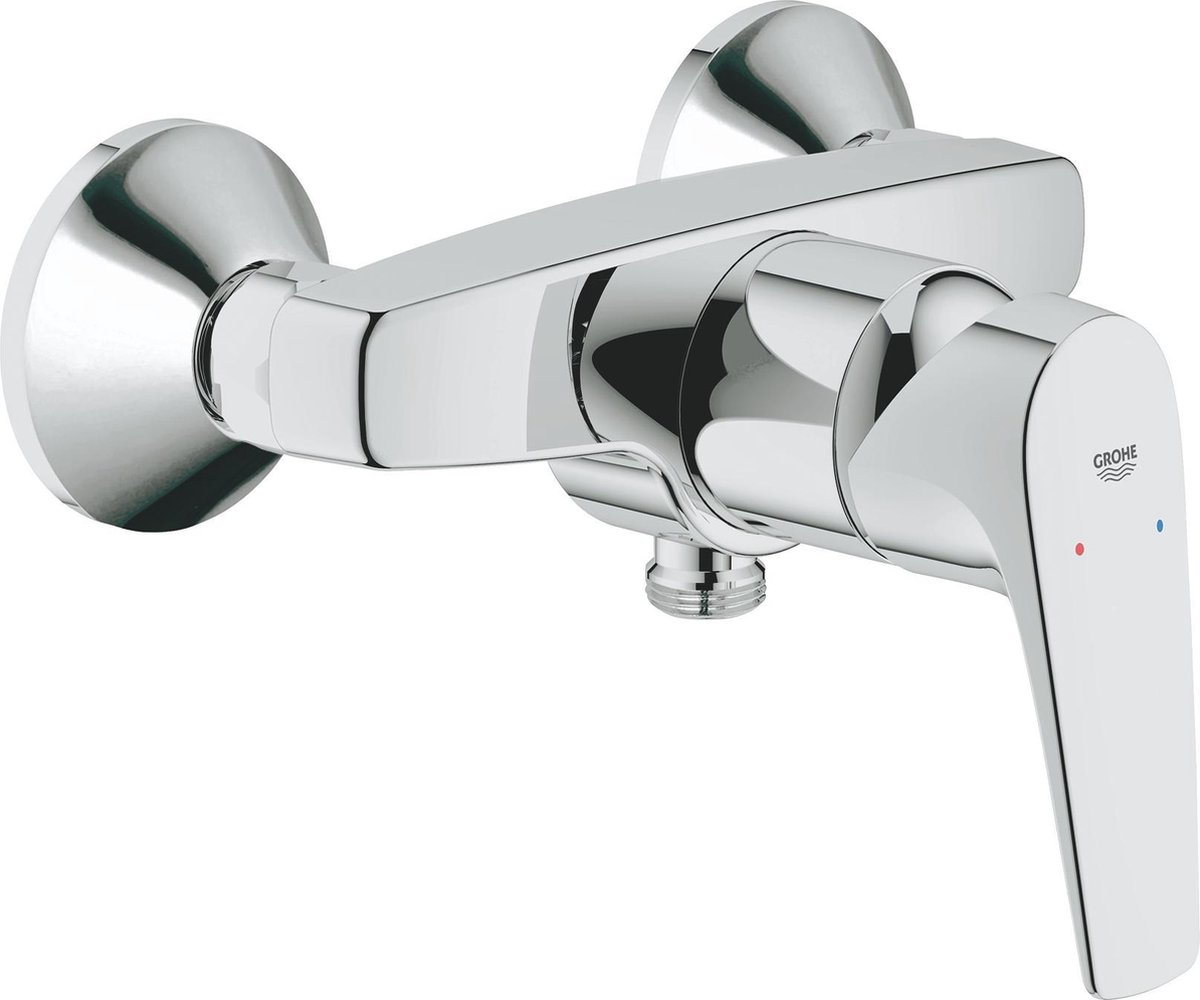 Grohe Bau Flow douchekraan met koppelingen zonder omstel chroom 23755000