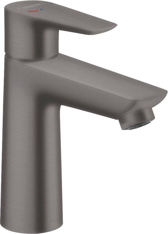 Hansgrohe Talis E ééngreeps wastafelmengkraan 110 CoolStart met pop-up afvoergarnituur Brushed Black Chrome 71713340