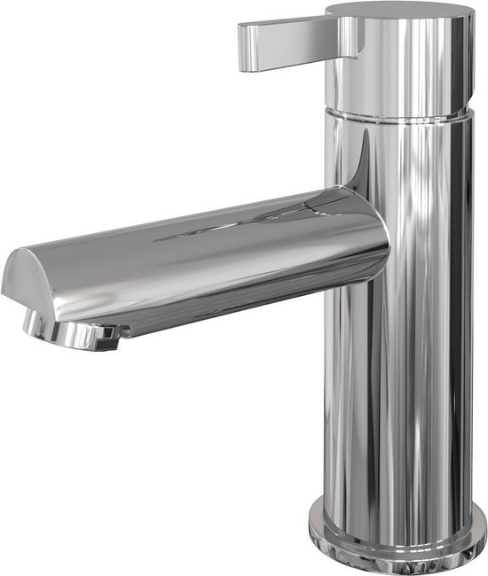 Brauer Chrome Edition wastafelmengkraan met type HD1 greep opbouw ColdStart gepolijst chroom 5500.01CS-HD1