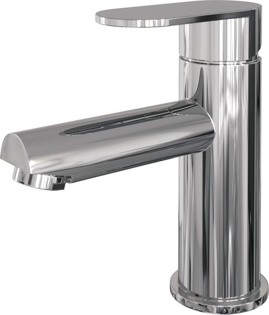 Brauer Chrome Edition wastafelmengkraan met type HD3 greep opbouw ColdStart gepolijst chroom 5500.01CS-HD3