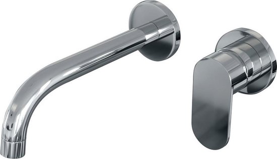 Brauer Chrome Edition Wastafelmengkraan type B3 greep inbouw ronde rozetten ColdStart chroom gepolijst 5500.10CS-B3-65