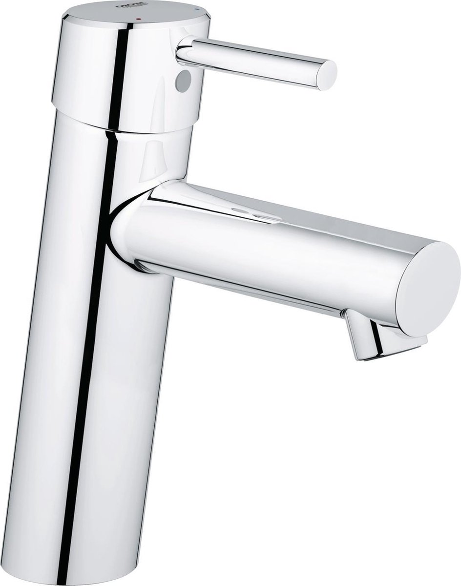 Grohe Concetto wastafelkraan medium 28mm met temperatuurbegrenzer chroom 23451001