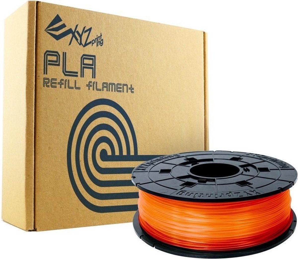 XYZprinting RFPLBXEU07E 3D-printmateriaal Polymelkzuur, Transparant 600 g - Oranje