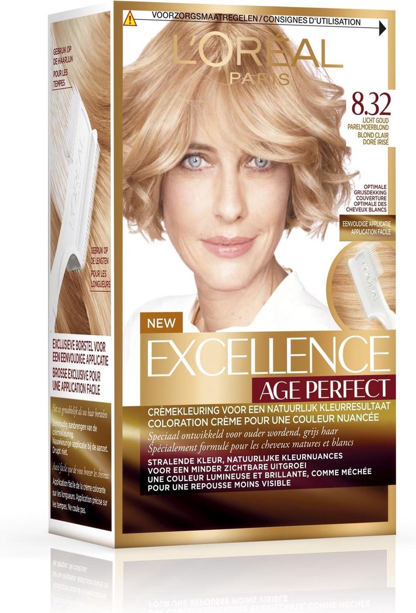 L'Oreal Haarverf - Excellence Age Perfect nr. 8.32 Licht - Goud