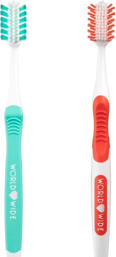 Better Toothbrush Tandenborstel Regular Soft - - Rood