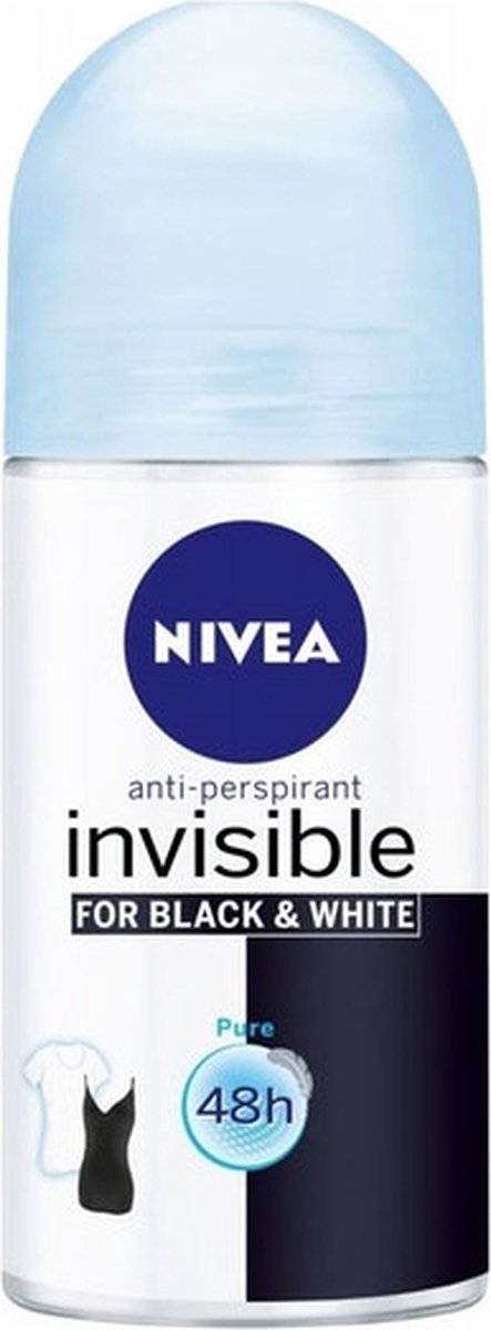 Nivea Deoroller Black & White Invisible Pure - 50 ml