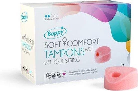 Beppy Soft + Comfort Tampons Wet - 8 stuks - Beige