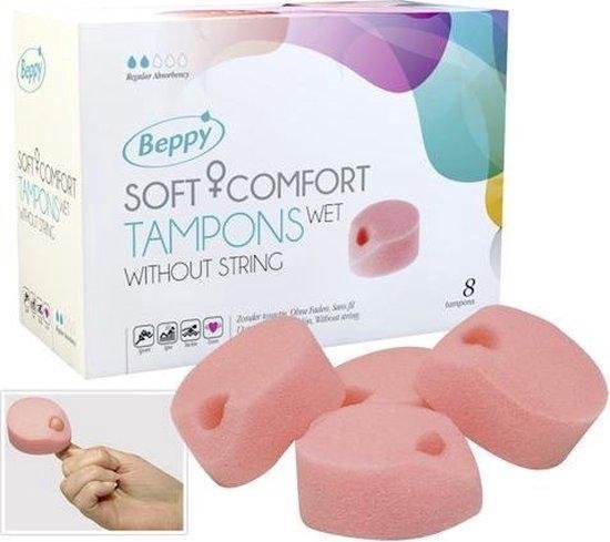 Beppy Soft + Comfort Tampons Wet - 8 stuks - Beige