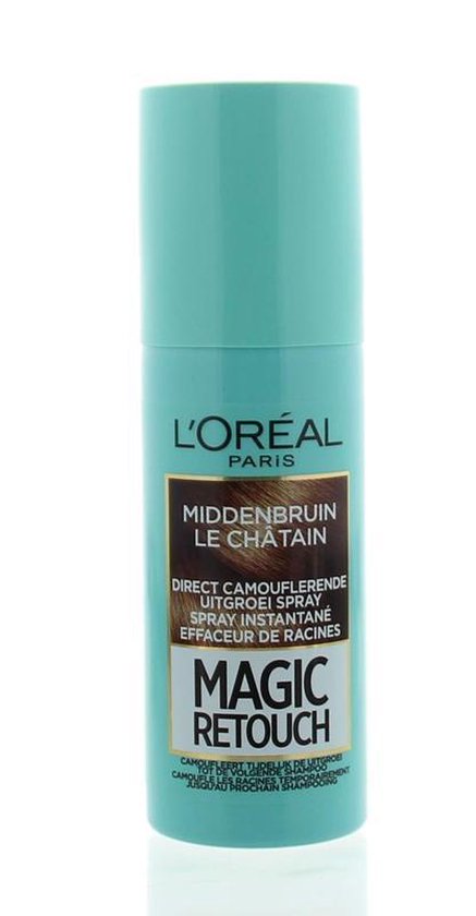Loréal Paris Uitgroei Spray - Magic Retouch Midden 75 ml - Bruin