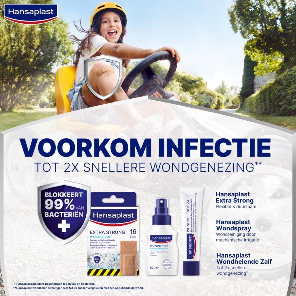 Hansaplast Extra Strong Waterproof Pleisters - 16 stuks - Beige
