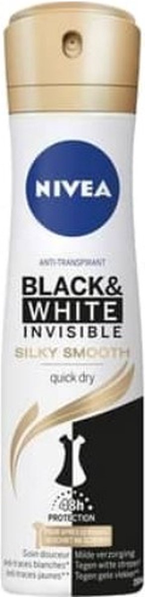 Nivea Black & White Silky Smooth Deodorant Spray - 150 ml