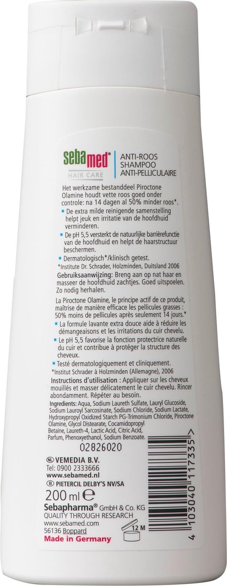 Sebamed Shampoo Anti Roos voor Gevoelige Huid - 200 ml