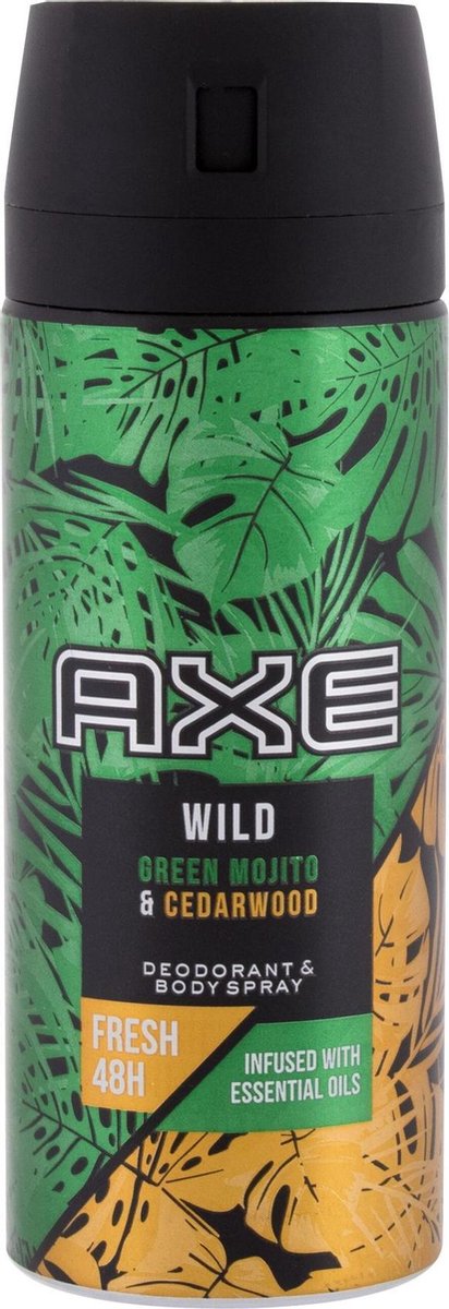 Axe Deodorant Bodyspray Wild Green Mojito & Cedarwood - 150 ml