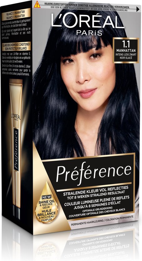 L'Oreal Paris Préférence Haarverf - 1.1 Cool Black Pearl