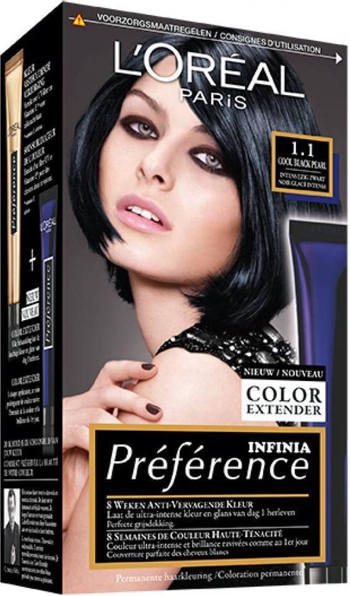 L'Oreal Paris Préférence Haarverf - 1.1 Cool Black Pearl