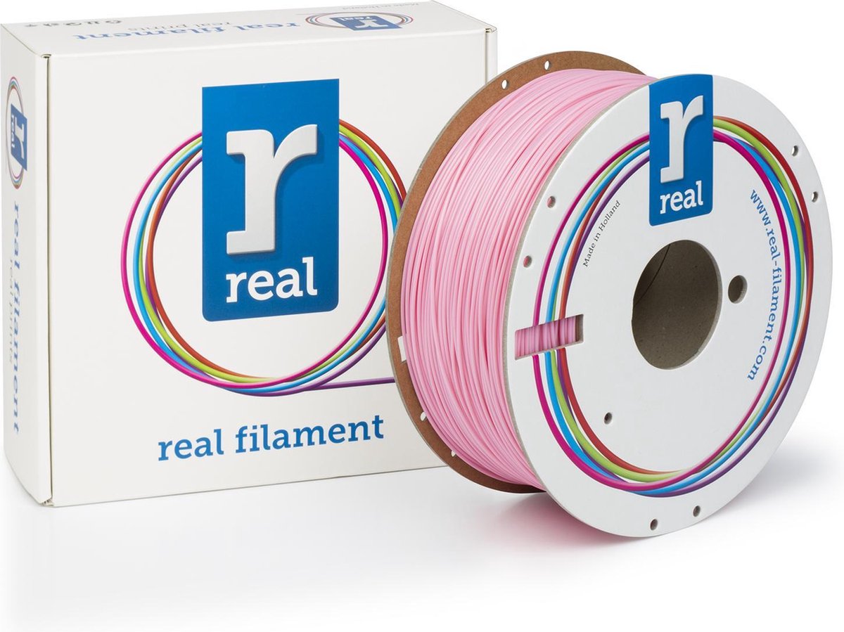 3D filamenten REAL Filament PLA roze 1.75mm (1kg)