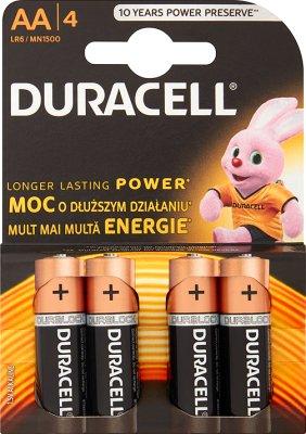 Duracell Batterijen AA - LR6 / MN1500 1,5 V Alkaline - 4 Stuks