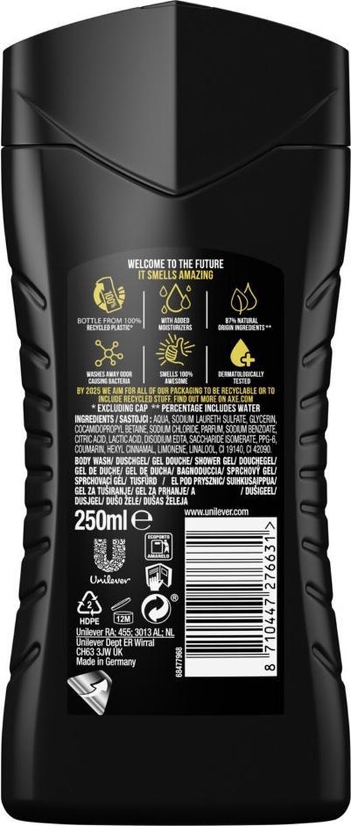 Axe Douchegel - Collision Leather / Cookies 250 ml